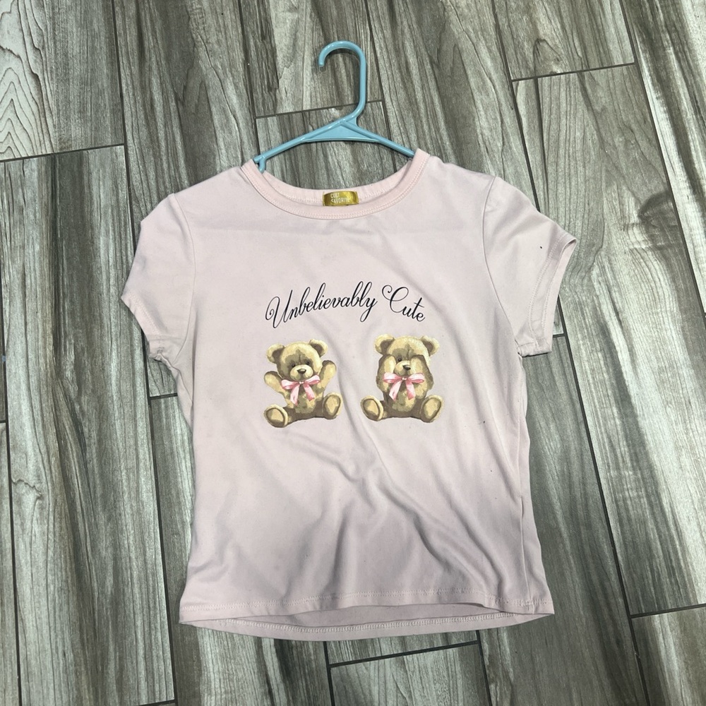 Charming Pink Teddy Bear Women's Tee